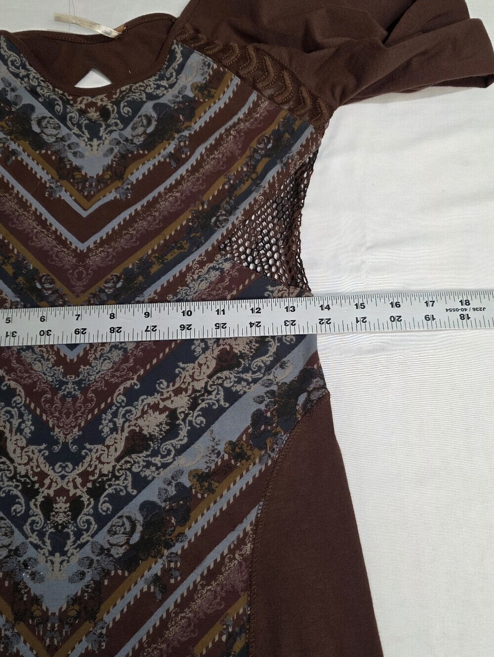 Free People Out Of Africa Color Raisin Combo Sz Medium Tapestry Print Cutouts - Picture 10 of 14